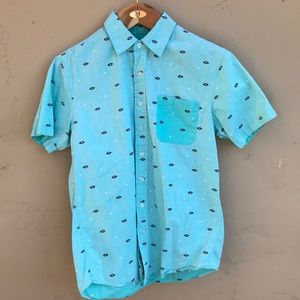 Teal Shouthouse Button Down Shirt